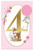 Picture of 4 BIRTHDAY CARD PINK